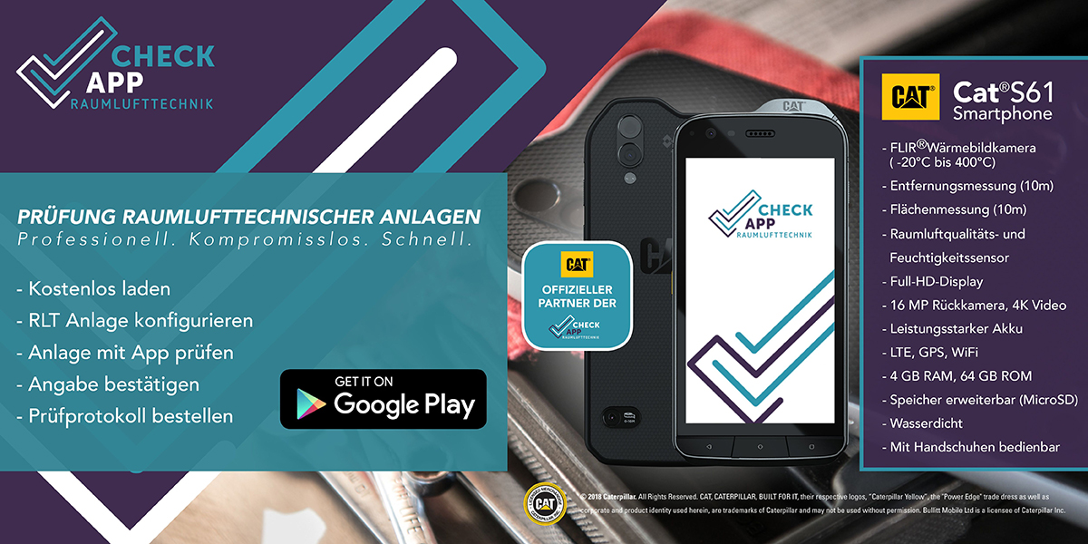 Check-App - Software für Lüftungsreiniger und Bestandsaufnahmen von RLT-Anlagen